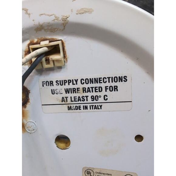 Vtg. Square Braided Rope Mid Century Clear Glass Made In Italy Light Fixture MCM - Picture 5 of 9